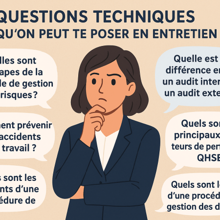 5 questions techniques qu’on peut te poser en entretien QHSE.